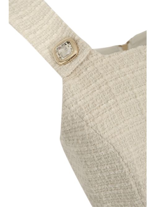 Abito bouclette gioiello NO SECRETS | 253NS230LATTE